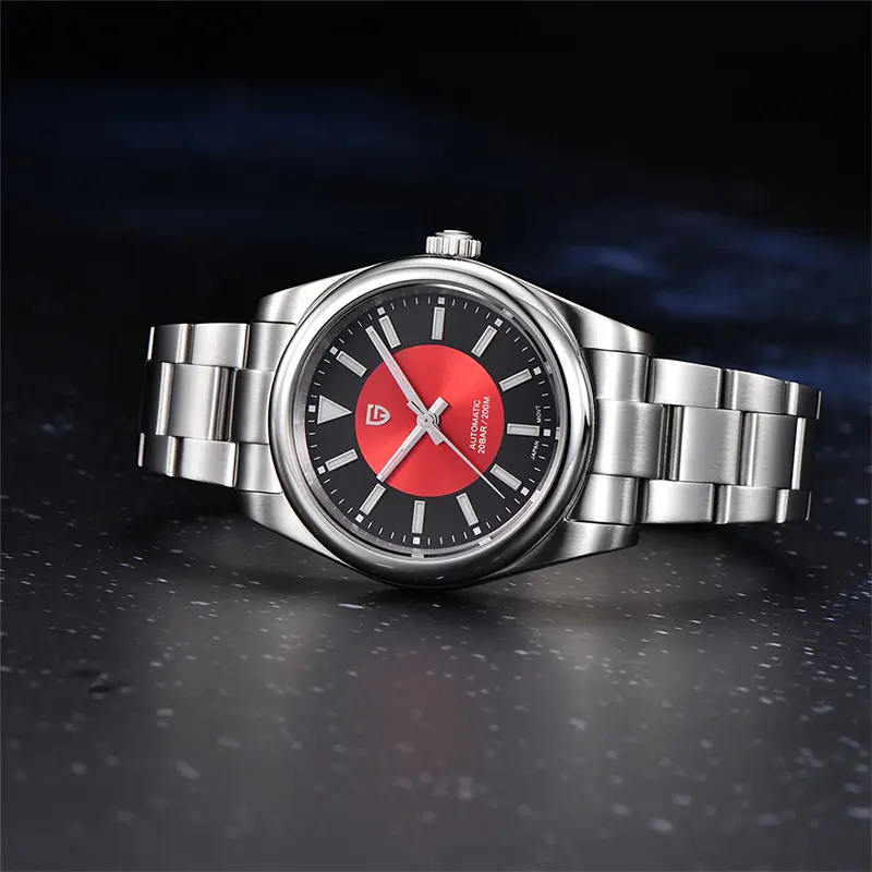 Pagani Design Automatic Black & Red Dial Men's Watch-  PD-1764